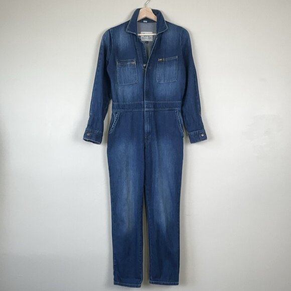 LEE Vintage Modern Union-Alls XS Jumpsuit Coverall Denim Indie Utility Workwear - Picture 1 of 16
